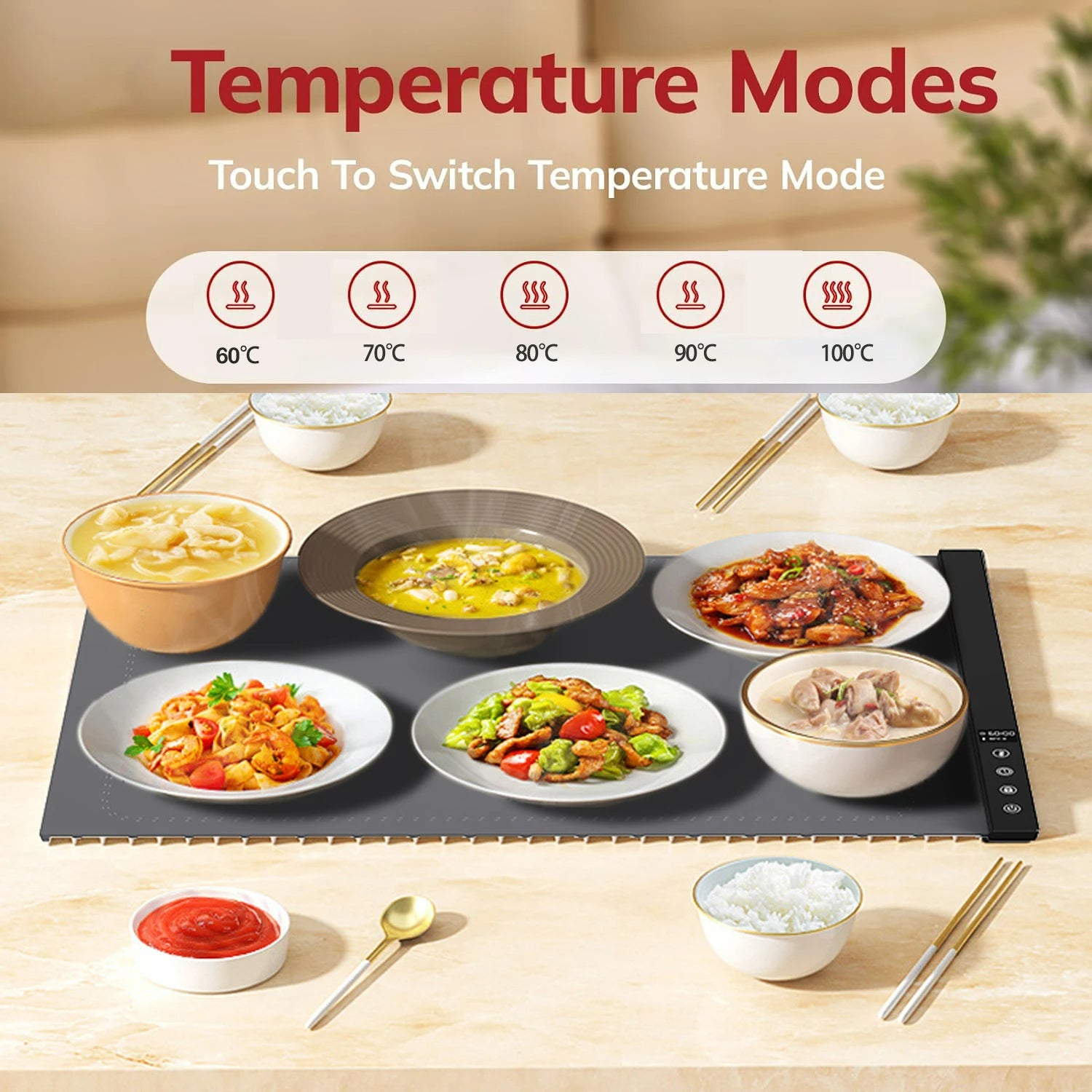 Folding silicone Warming Plate